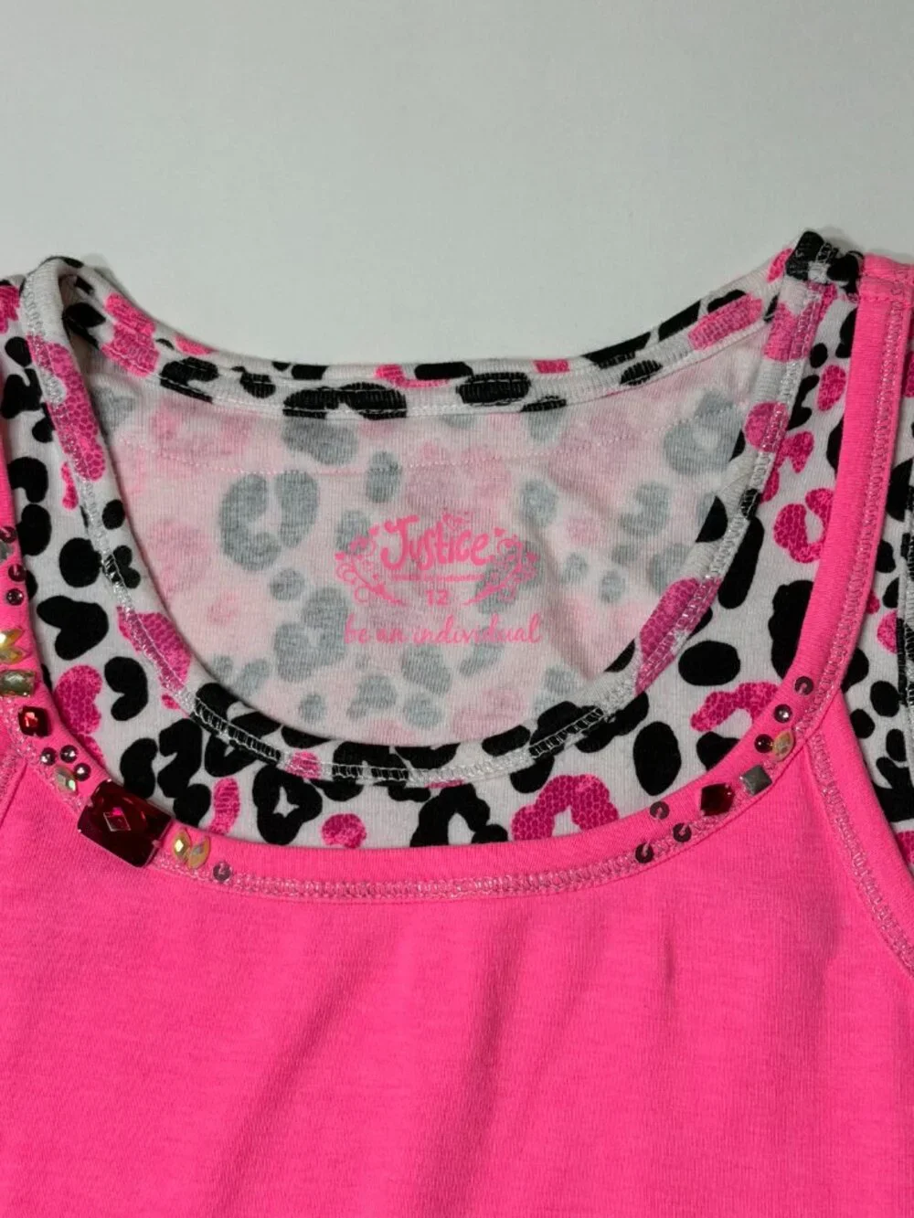 Lot of Justice Tanks/Dress Girls Size 12 Summer